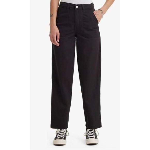 levis utility womens black pant 29x27 EUC - Picture 1 of 6